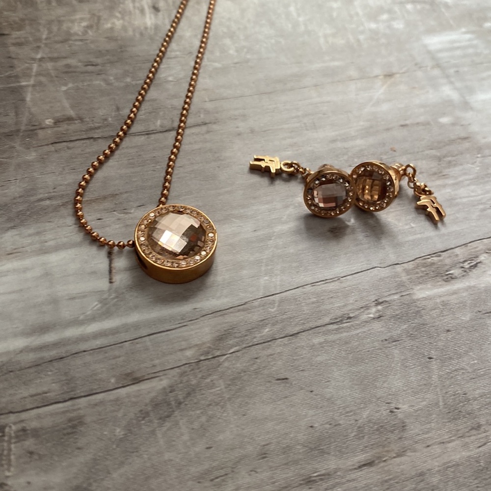 Follie Follie necklace and earrings